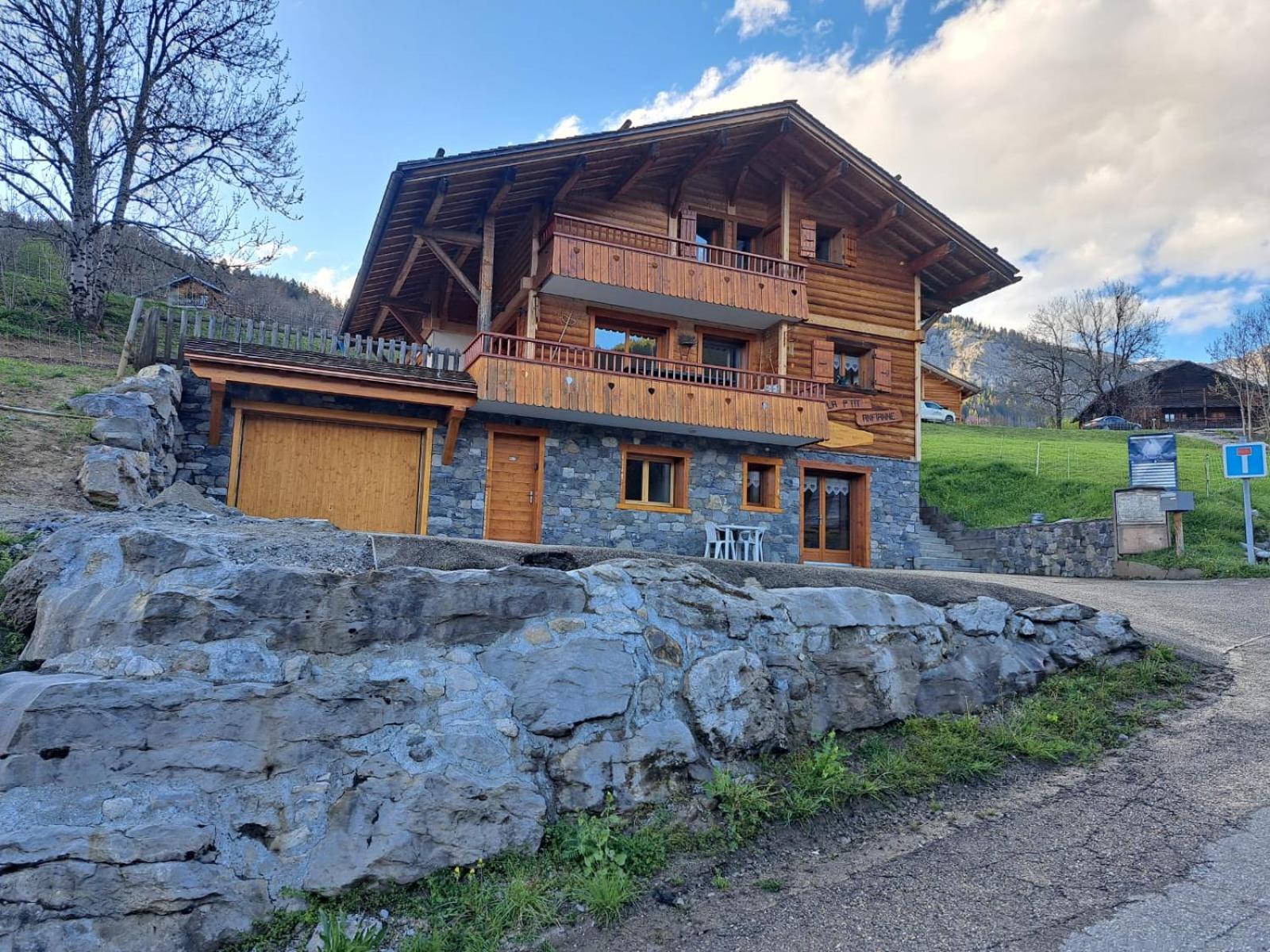 Appartement Cosy Face Aux Aravis 大博尔南 外观 照片